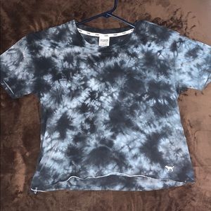 Victoria secret blue tie dye medium cropped shirt